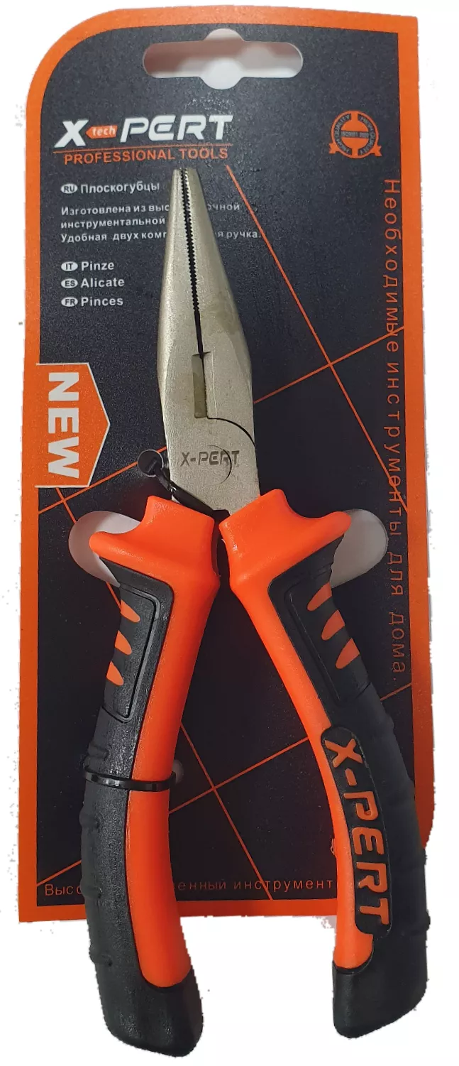 Круглогубцы "X-PERT-MASTER", 6*160 мм, подвесные, комбинированная ручка