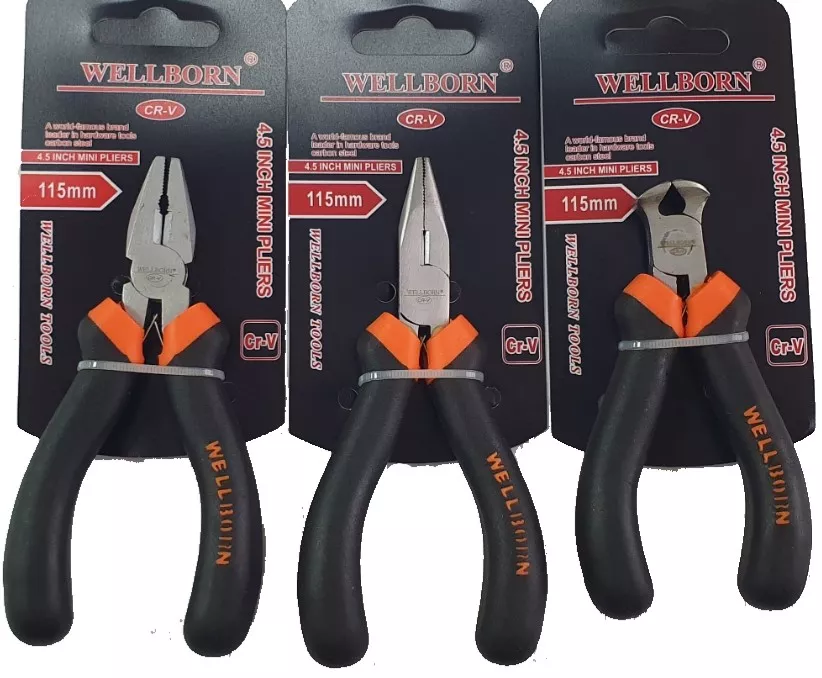 Круглогубцы мини "WELLBORN" 115 мм