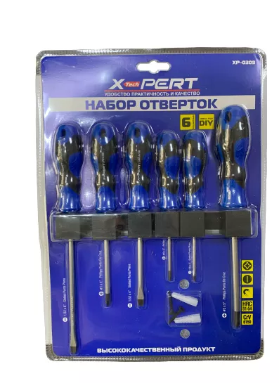 Набор отверток «X-PERT» (6 шт.), подвесные XP-0309