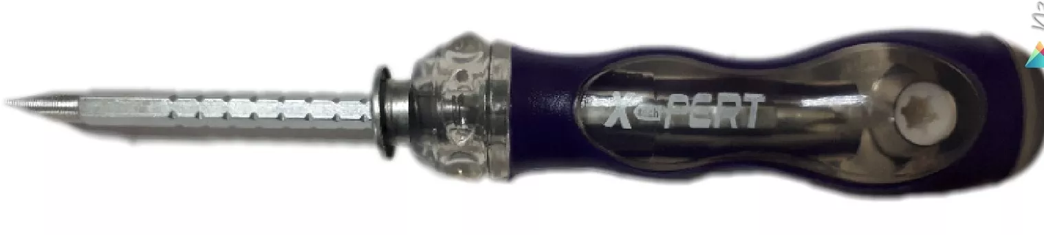 Отвертка с намагниченным наконечником и прозрачной ручкой "X-PERT" 2в1, телескопическая, трансформер