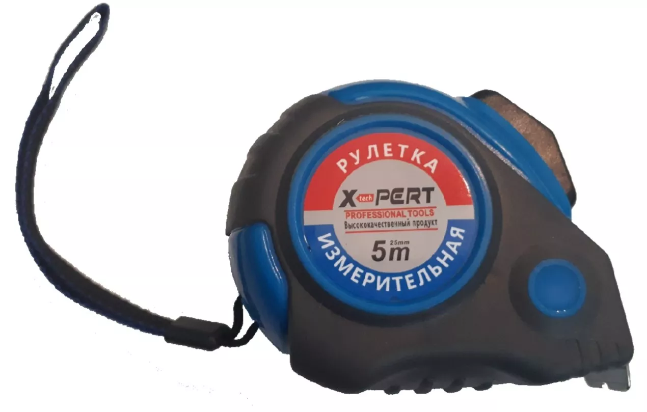 Рулетка "X-PERT PROFI" №208, 10 м*25мм, прорезиненная, автостоп